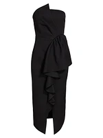 Reception Ruffled Cocktail Dress