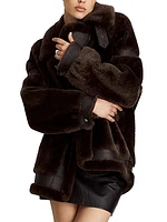 Sean Mixed Leather & Shearling Jacket