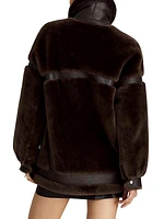 Sean Mixed Leather & Shearling Jacket