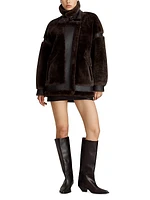 Sean Mixed Leather & Shearling Jacket