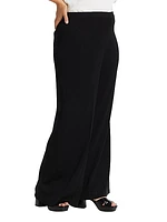 Wide-Leg Knit Pants