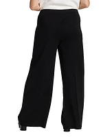 Wide-Leg Knit Pants