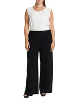 Wide-Leg Knit Pants