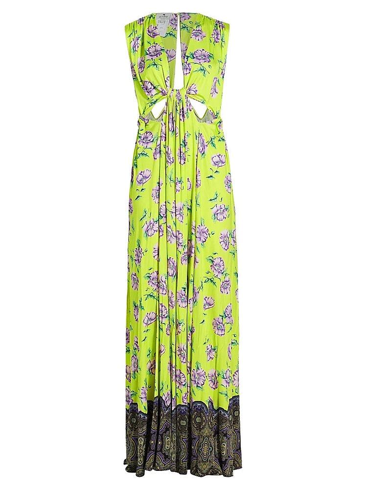 Floral Cut-Out Gown
