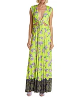 Floral Cut-Out Gown