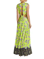 Floral Cut-Out Gown