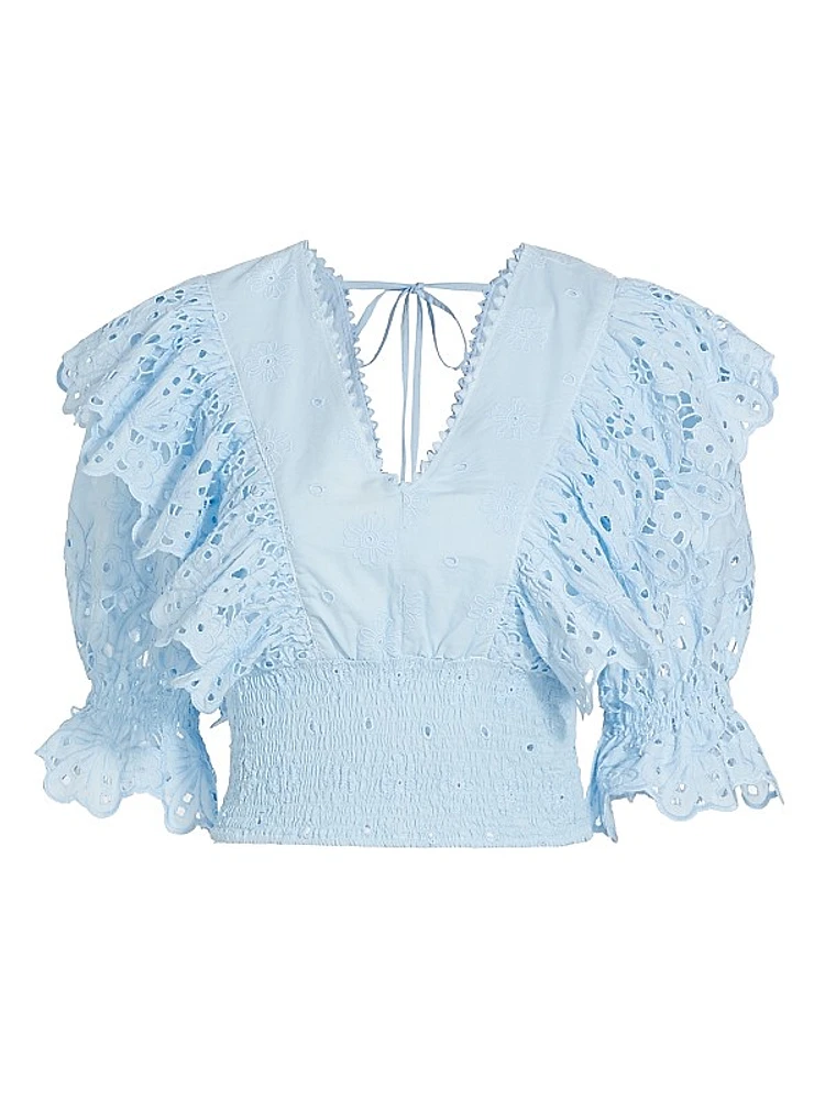 Calla Ruffle Crop Top