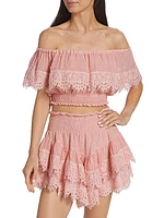 Mykonos Lace Crop Top