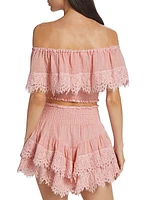 Mykonos Lace Crop Top