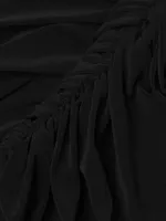 Walter Winglet-Sleeve Ruched Midi-Dress