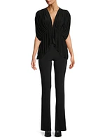 Stretch Boot-Cut Pants