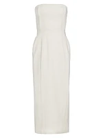 Elizabeth Strapless Midi-Dress