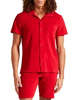 Organic Cotton Terry Button-Up