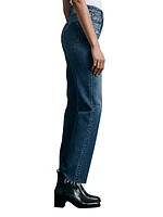 Alex High-Rise Straight-Leg Jeans