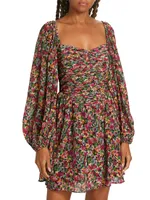 Vivan Puff-Sleeve Minidress