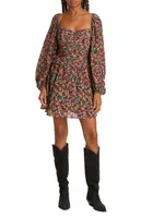 Vivan Puff-Sleeve Minidress