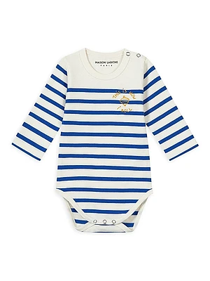 Baby's This Is How You Roll Striped Long-Sleeve Bodysuit