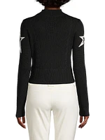 Cable-Knit Wool Sweater