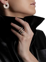 Grant 18K Rose Gold & Diamond Angled Band Ring