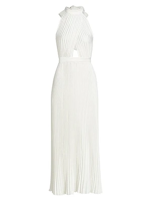 Renaissance Sleeveless Pleated Gown