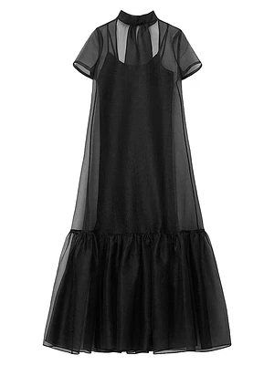 Calluna High-Neck Organza Gown