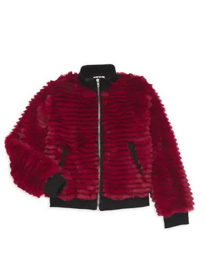 Little Girl's & Girl's Posh Faux Fur Jacket