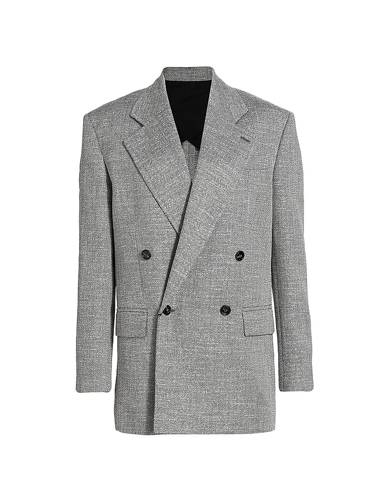 Oversized Double-Breasted Jacket