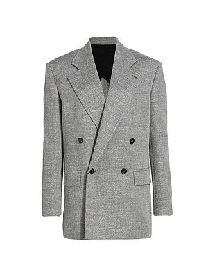 Oversized Double-Breasted Jacket