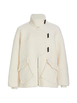 Wool-Blend Boucle Jacket