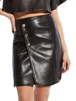 Allison Recycled Leather Skirt