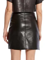 Allison Recycled Leather Skirt
