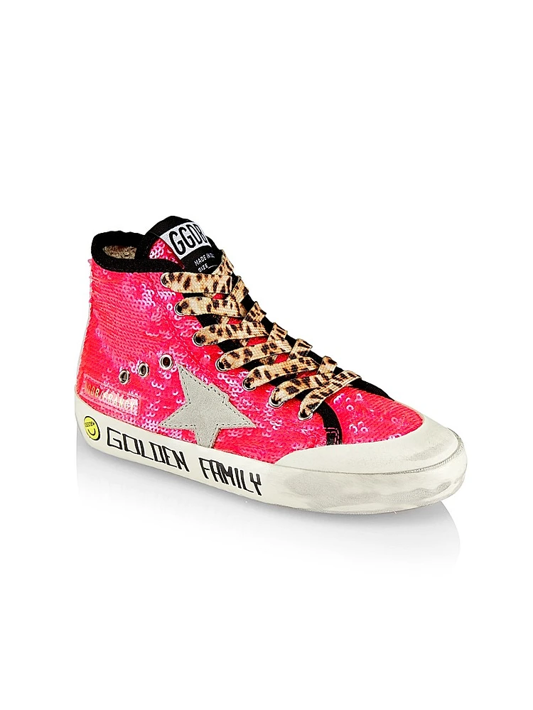 Baby Girl's, Little Girl's & Girl's Francy Penstar Sequin High-Top Sneakers