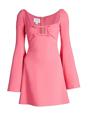Bell-Sleeve Minidress
