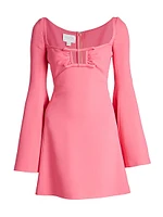 Bell-Sleeve Minidress