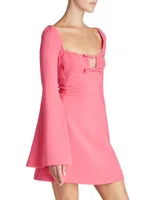 Bell-Sleeve Minidress