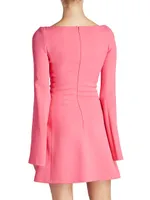 Bell-Sleeve Minidress