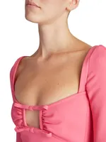 Bell-Sleeve Minidress