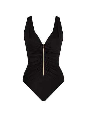 Razzle Dazzle Zip One-Piece Swimsuit