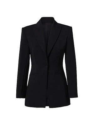 Tailored Single-Button Blazer