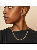 14K Yellow Solid Gold Estate Cuban Bold Necklace