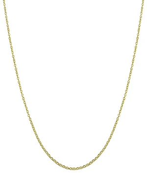 18K Yellow Solid Gold Rimini Rolo Chain