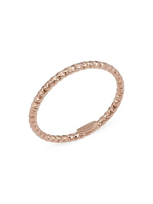 14K Rose Solid Gold Skyline Ring