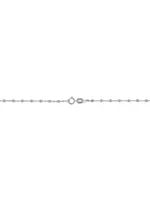 14K White Solid Gold Cabaret Chain Necklace