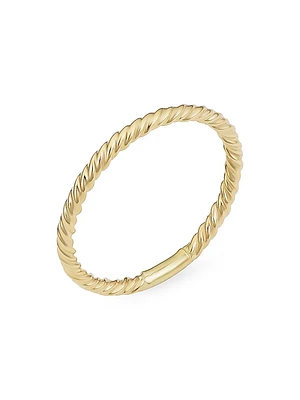 14K Yellow Solid Gold Dawn Ring