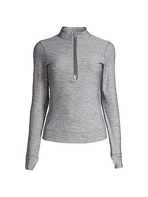 Halley Melangé Quarter-Zip Sweatshirt