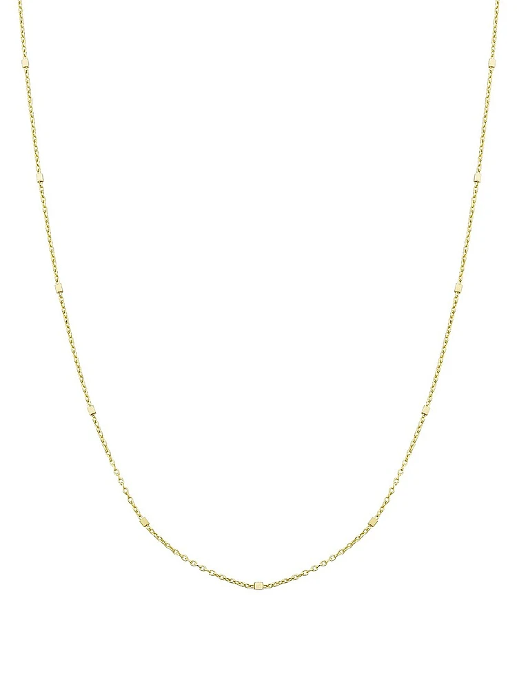 14K Yellow Solid Gold Grace Chain Necklace