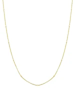 14K Yellow Solid Gold Grace Chain Necklace