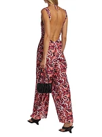 Sevres Printed Silk-Blend Jumpsuit