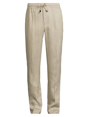 Drawstring Linen Trousers
