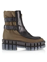 Gong Leather Lug-Sole Boots